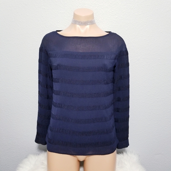 Banana Republic Tops - Banana Republic blue shirt blouse top office casual XS P